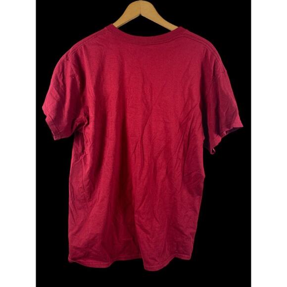 OU T Shirt Size Large Adult Mens Womens Boomer Sooner Oklahoma University Red - Picture 4 of 4